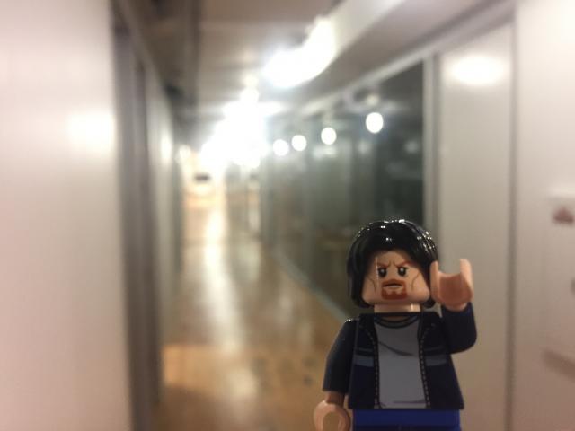 Lego Uncle Jim at the tech incubator